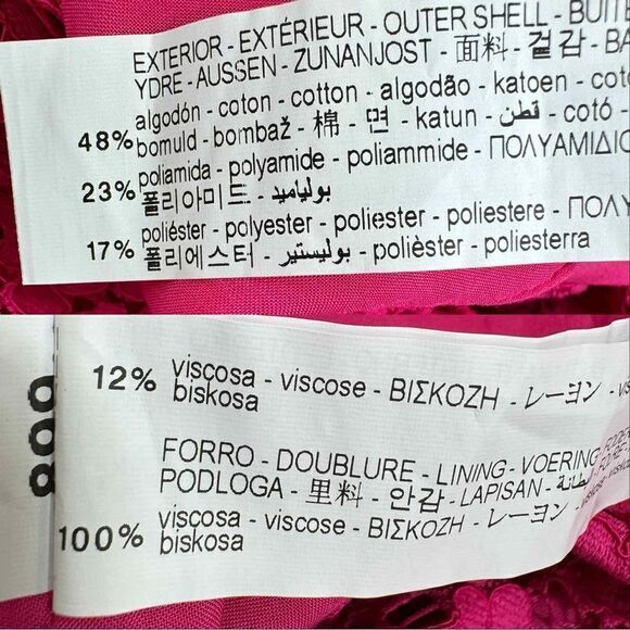 Zara Floral Lace Halter‎ Midi Sheath Dress Pink Medium Open Back - Picture 13 of 15